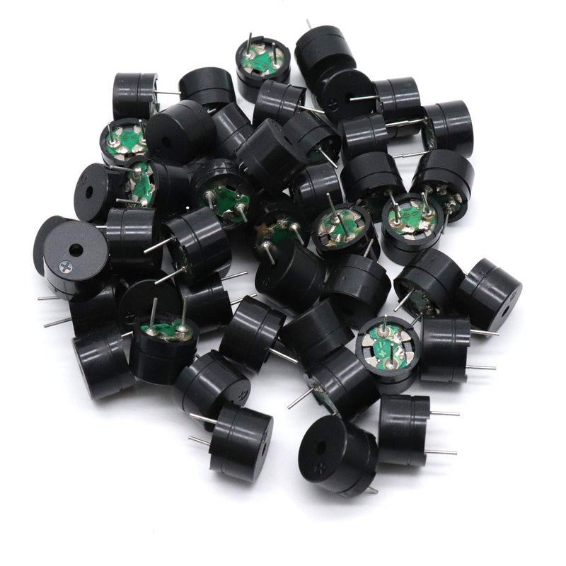 Xiaoyztan 50 Pcs 160Ohm Passive Electronic Buzzers 3-5V DC 2-Terminal Mini Loudspeakers for Small Household Applicances - Image 1